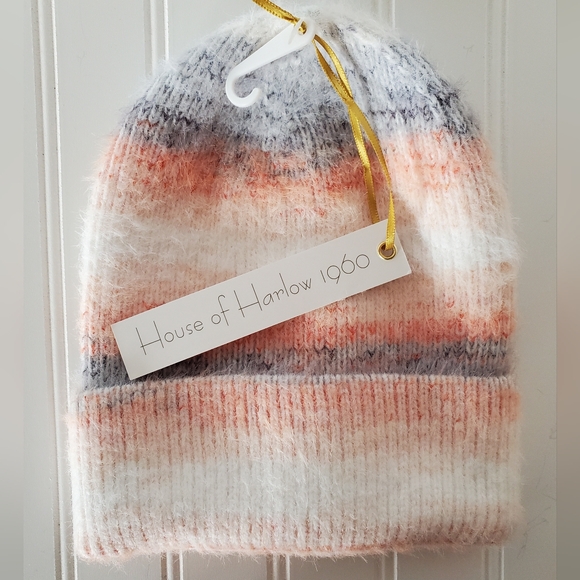House of Harlow 1960 Accessories - House of Harlow 1960 Striped Knit Beanie NWT
